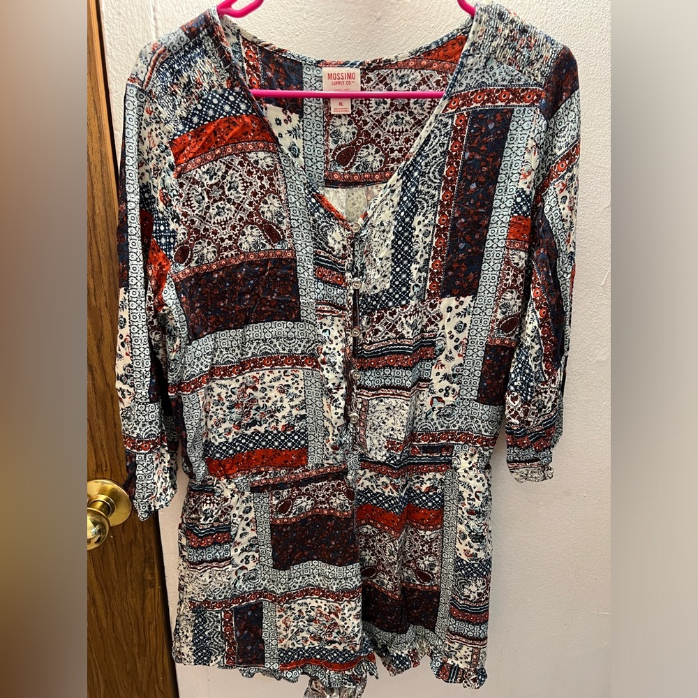 Women’s Mossimo 3/4 Sleeves Romper XL